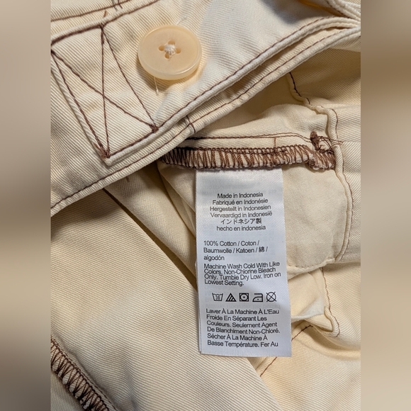 Madewell Button-Tab Wide-Leg Pants - Size 14 - Picture 12 of 14